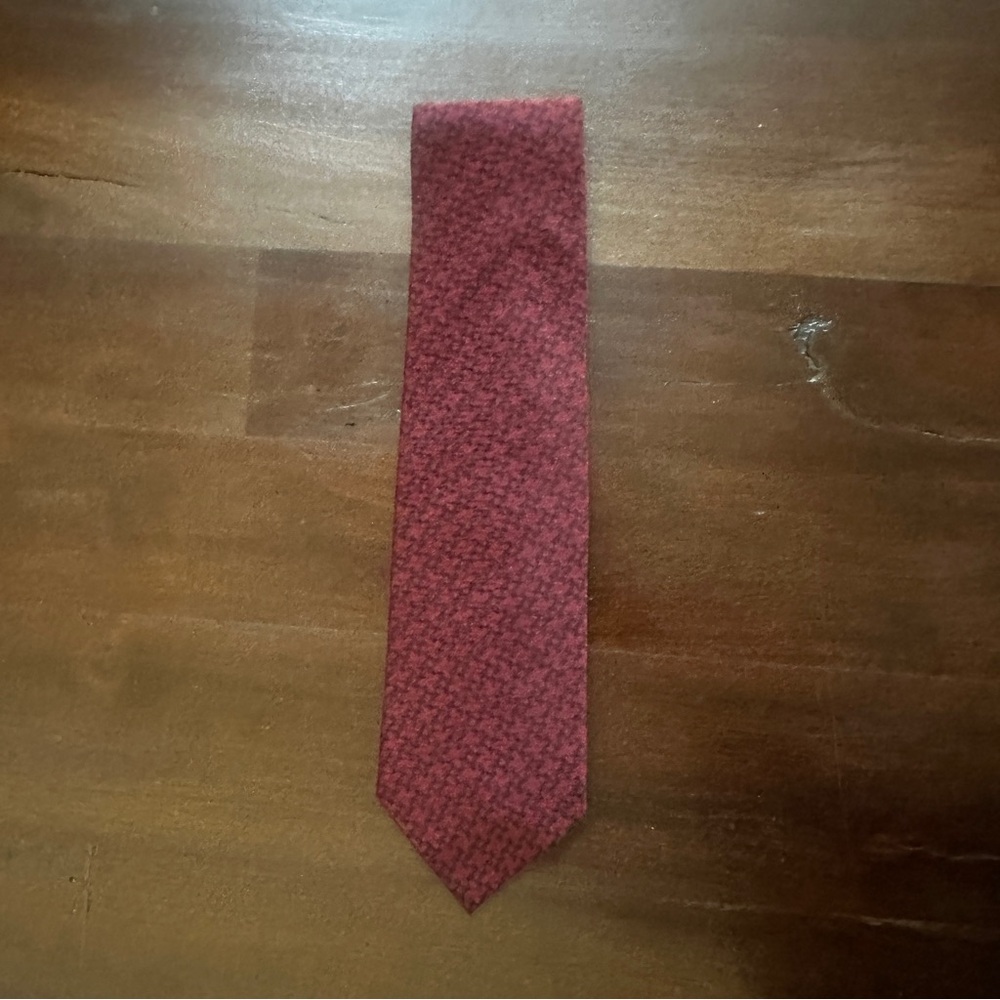 XMI Burgundy Silk Tie